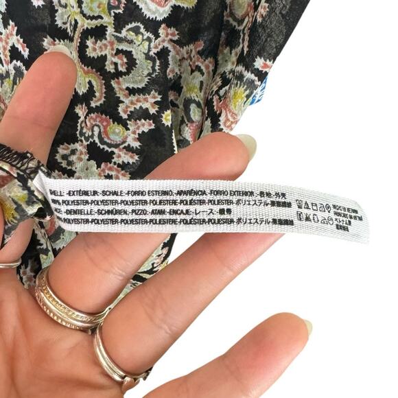 Free People Intimates NWT Pretty Little Thing Cami Black Paisley Lace Tank - Picture 10 of 10